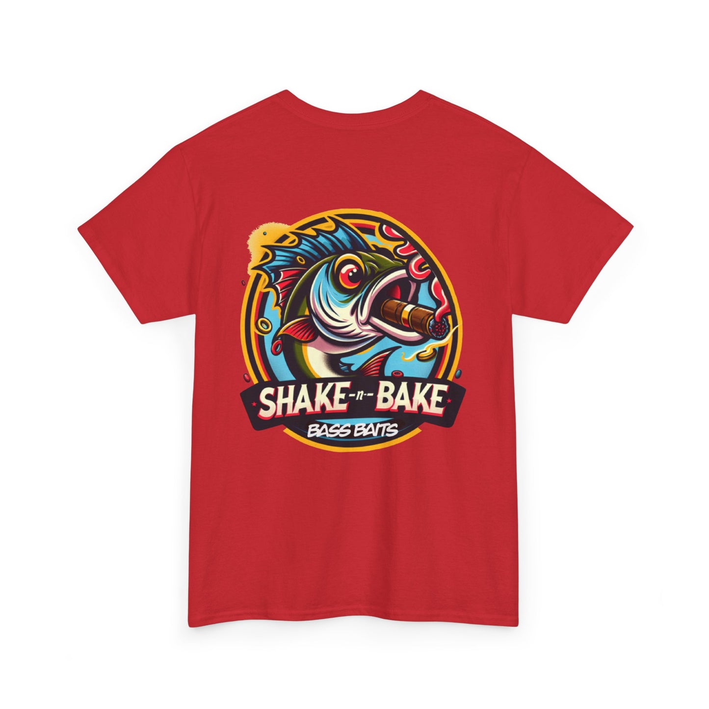 Fishing Enthusiast Tee: Shake & Bake Bass Baits, Casual Wear, Gift for Anglers, Fishing Shirt, Outdoor Adventure Apparel
