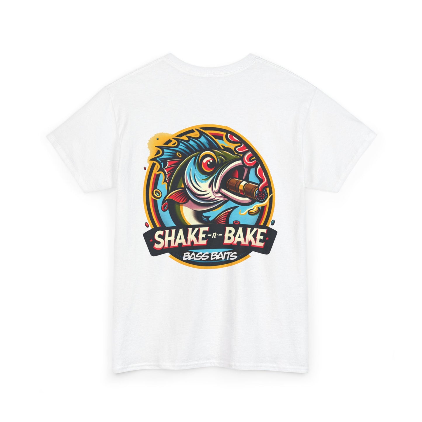 Fishing Enthusiast Tee: Shake & Bake Bass Baits, Casual Wear, Gift for Anglers, Fishing Shirt, Outdoor Adventure Apparel