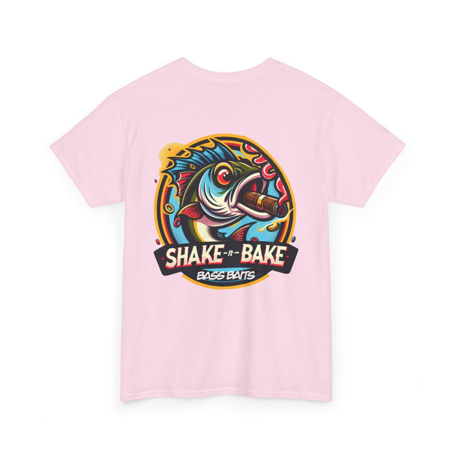 Fishing Enthusiast Tee: Shake & Bake Bass Baits, Casual Wear, Gift for Anglers, Fishing Shirt, Outdoor Adventure Apparel