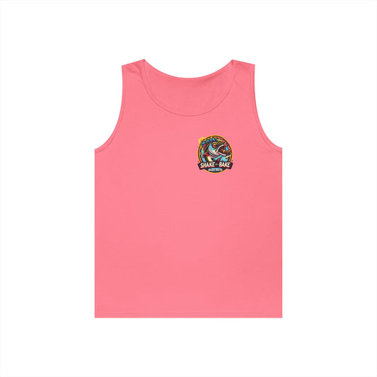 Shake Bake Fish Tank Top, Unisex Fishing Apparel, Summer Casual Wear, Beach Vibes, Gift for Anglers
