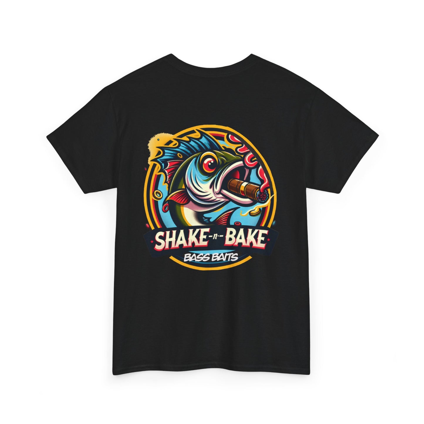Fishing Enthusiast Tee: Shake & Bake Bass Baits, Casual Wear, Gift for Anglers, Fishing Shirt, Outdoor Adventure Apparel