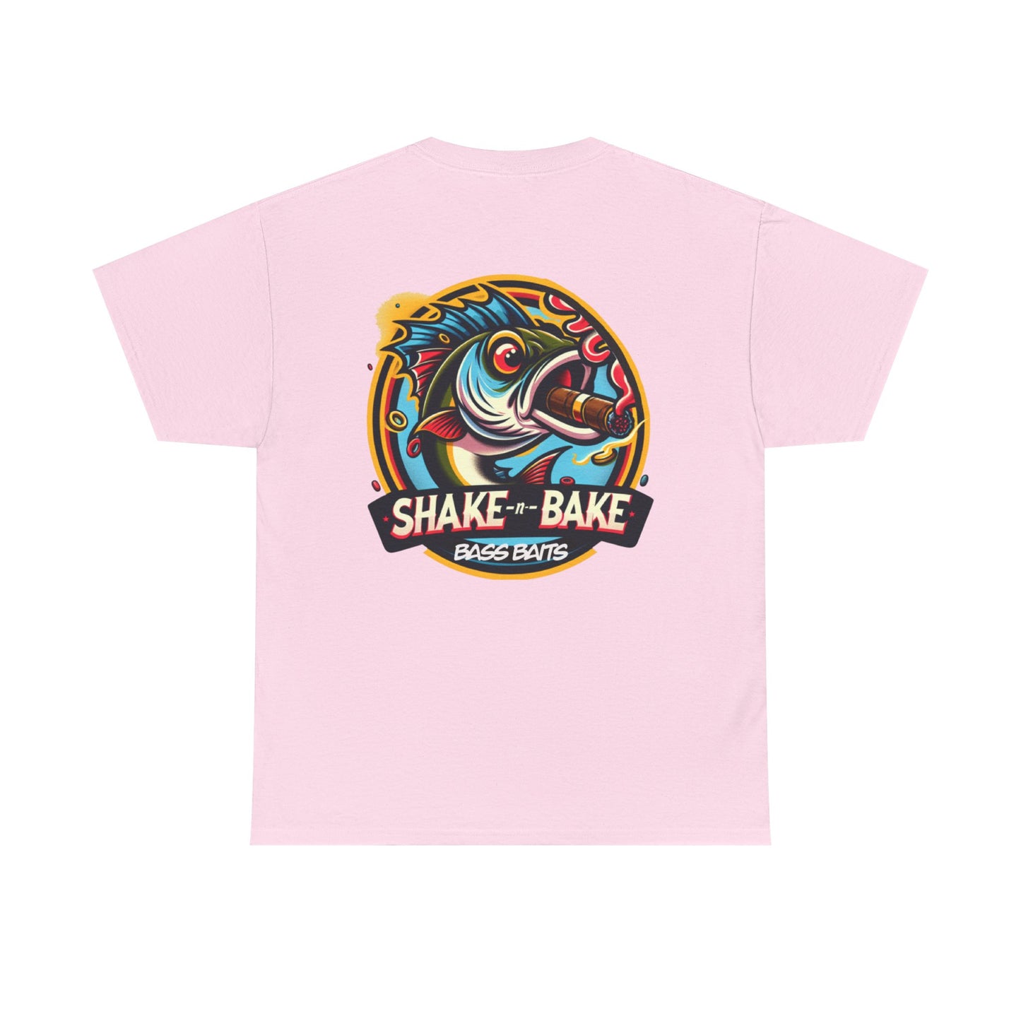 Fishing Enthusiast Tee: Shake & Bake Bass Baits, Casual Wear, Gift for Anglers, Fishing Shirt, Outdoor Adventure Apparel