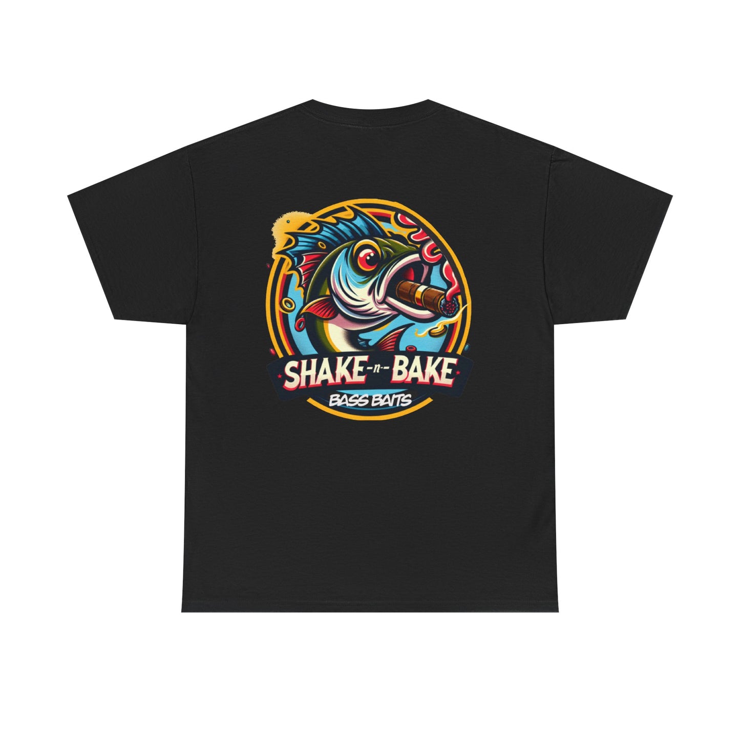 Fishing Enthusiast Tee: Shake & Bake Bass Baits, Casual Wear, Gift for Anglers, Fishing Shirt, Outdoor Adventure Apparel