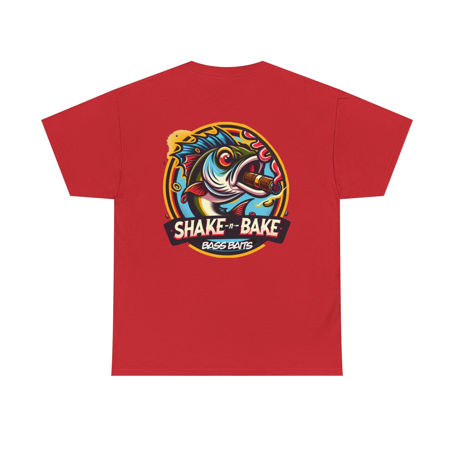Fishing Enthusiast Tee: Shake & Bake Bass Baits, Casual Wear, Gift for Anglers, Fishing Shirt, Outdoor Adventure Apparel