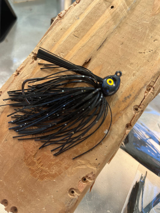 Swimjig midnight black flake s3